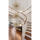 Vera 90 Light 50 inch Satin Gold Chandelier Ceiling Light