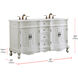 Danville 60 X 21 X 36 inch Antique White Vanity Sink Set