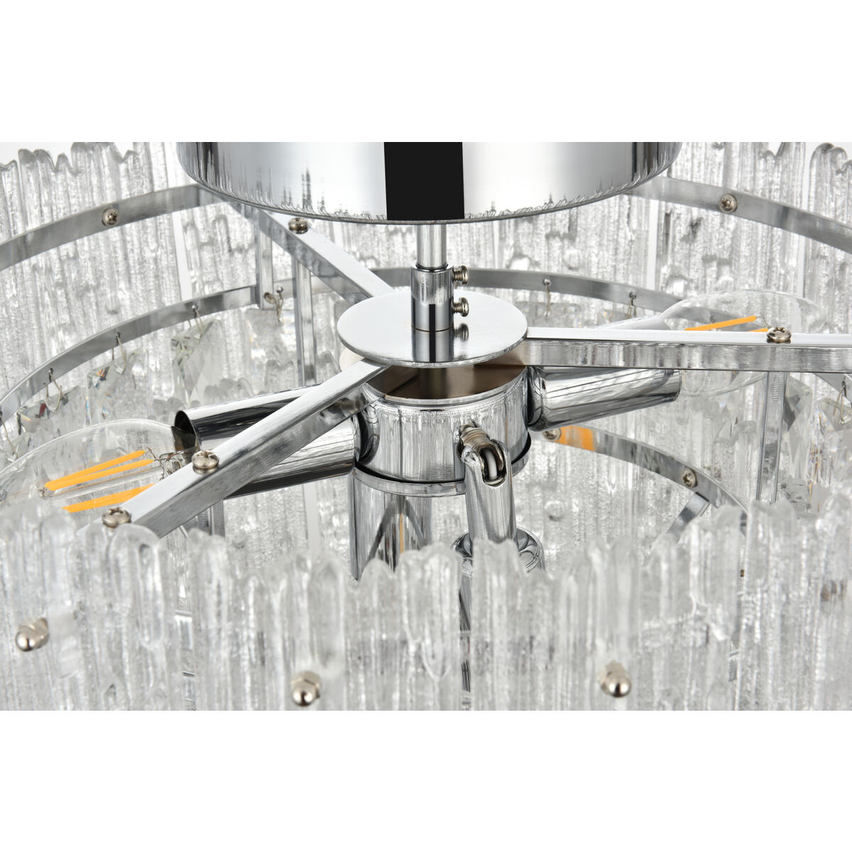Emilia 4 Light 15 inch Chrome Flush Mount Ceiling Light