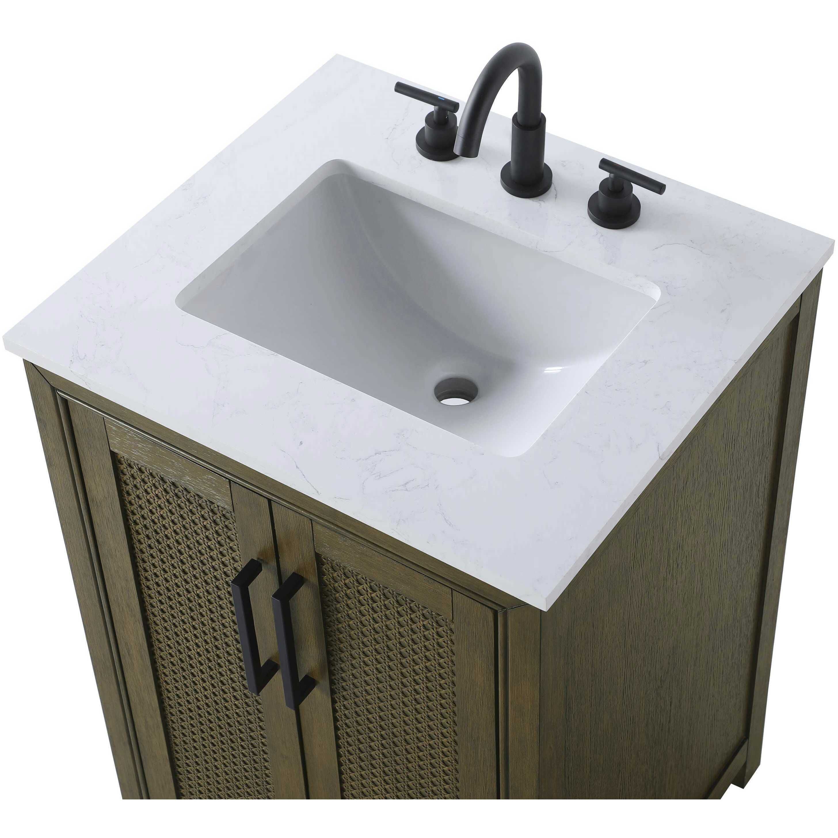 Alina 24 X 35 inch Hazel Oak Bathroom Vanity Cabinet