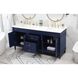 Bennett 72 X 21 X 35 inch Blue Vanity Sink Set