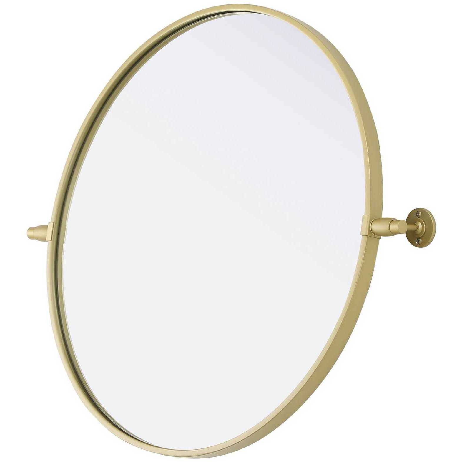 Amoura 24 X 24 inch Brass Mirror