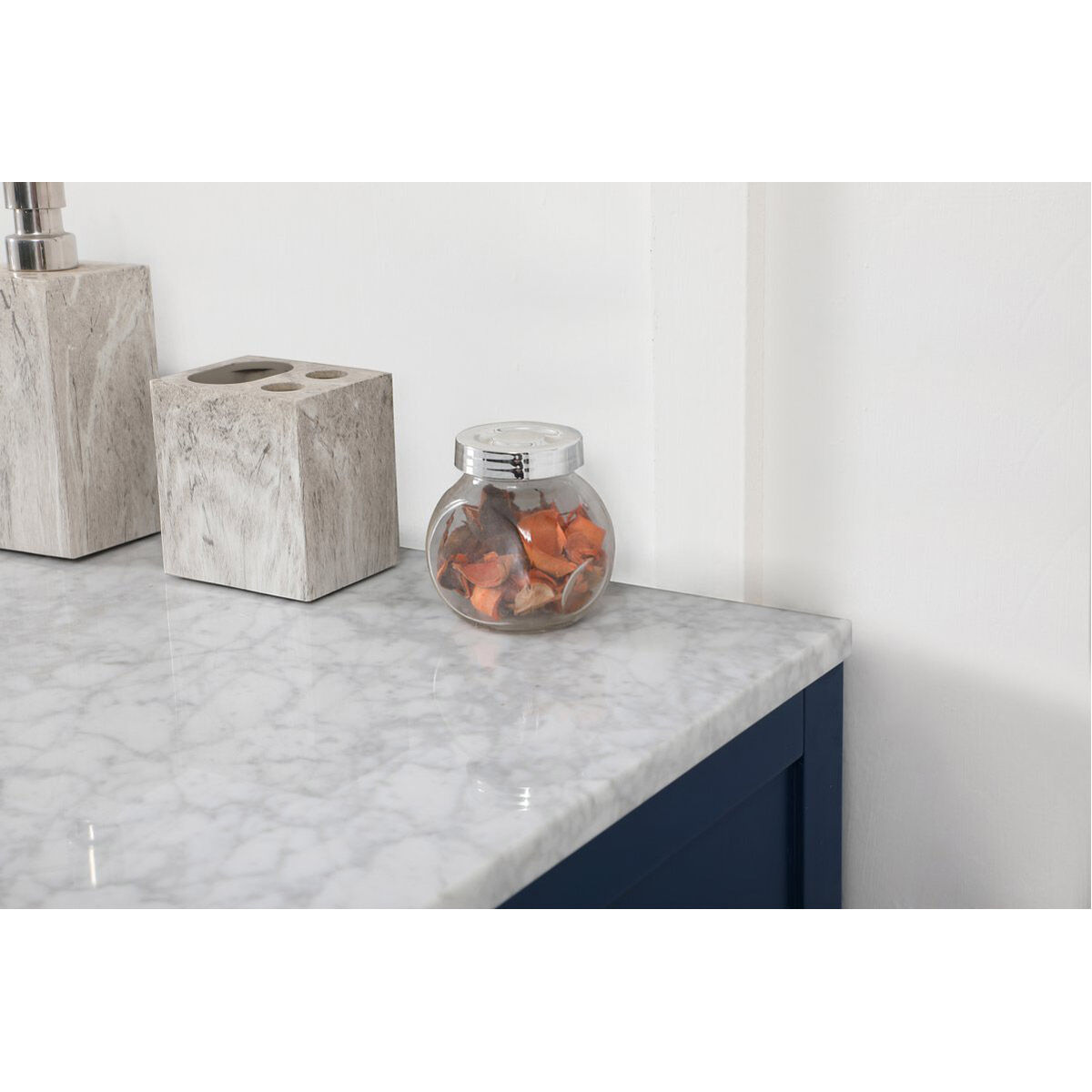 Franklin 60 X 22 X 35 inch Blue Bathroom Vanity Cabinet