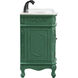 Danville 72 X 21 X 36 inch Vintage Mint Vanity Sink Set