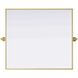 Amoura 30 X 27 inch Brass Mirror