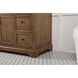 Franklin 42 X 22 X 35 inch Driftwood Bathroom Vanity Cabinet