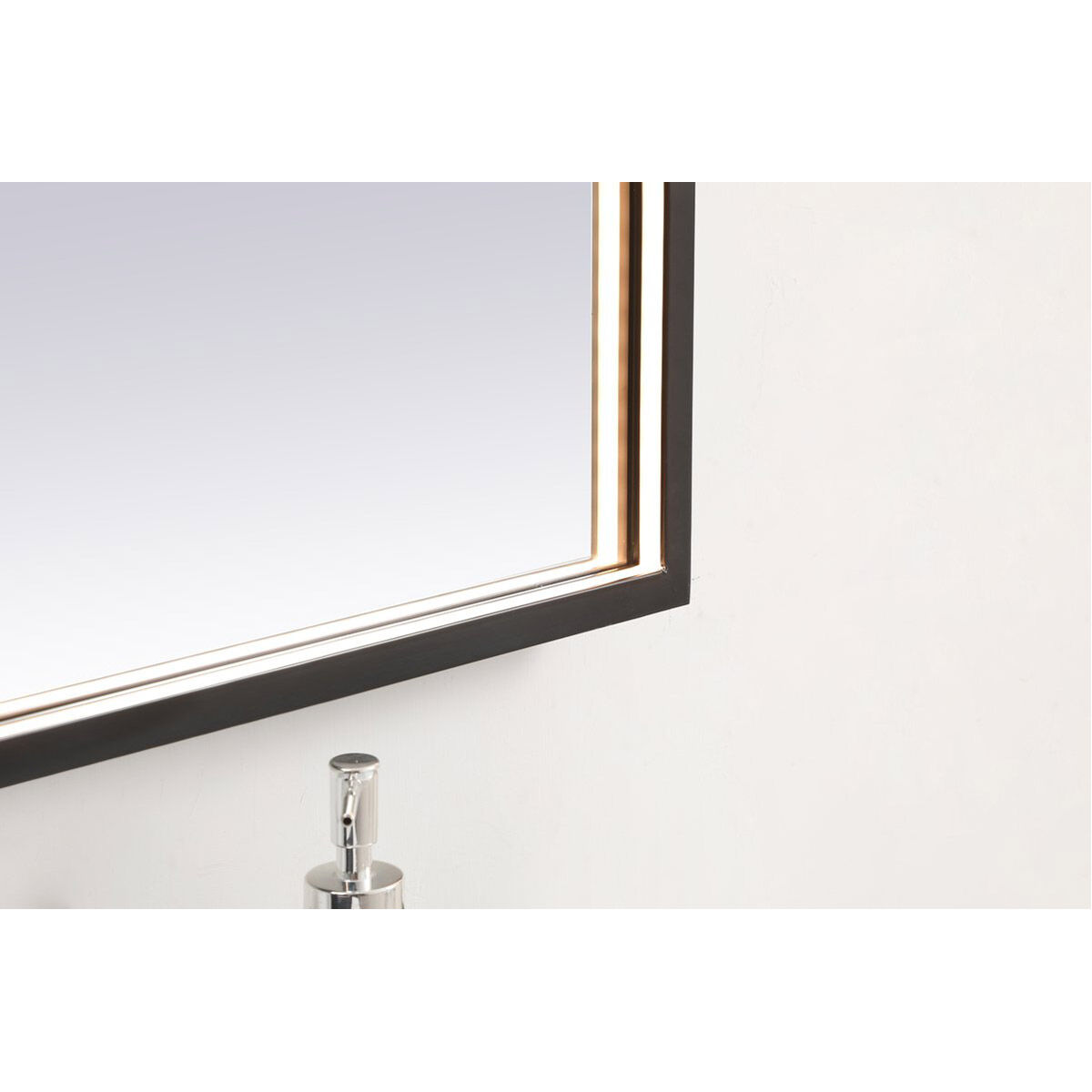 Pier 36 X 20 inch Black LED Mirror