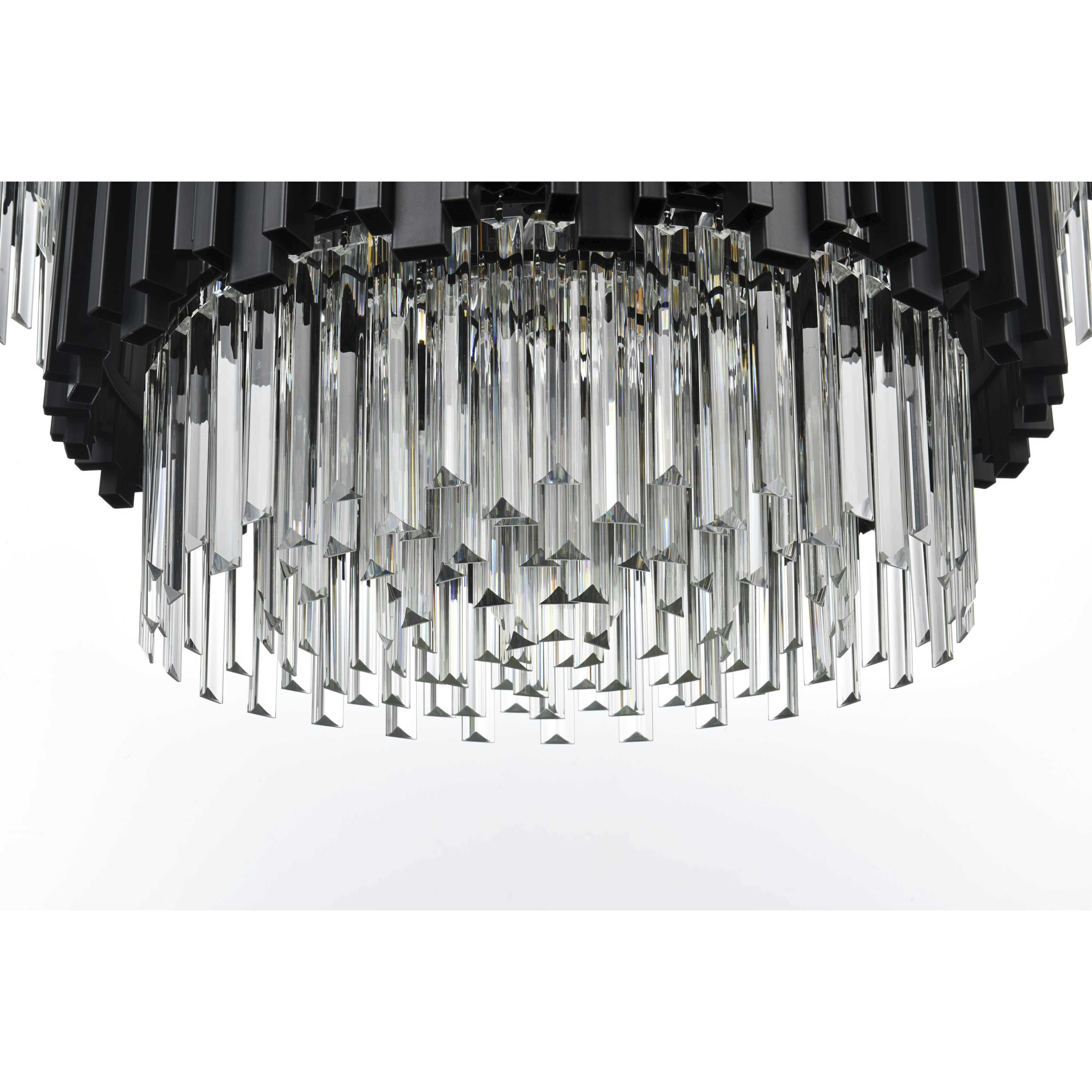 Willow 12 Light 32 inch Black Chandelier Ceiling Light