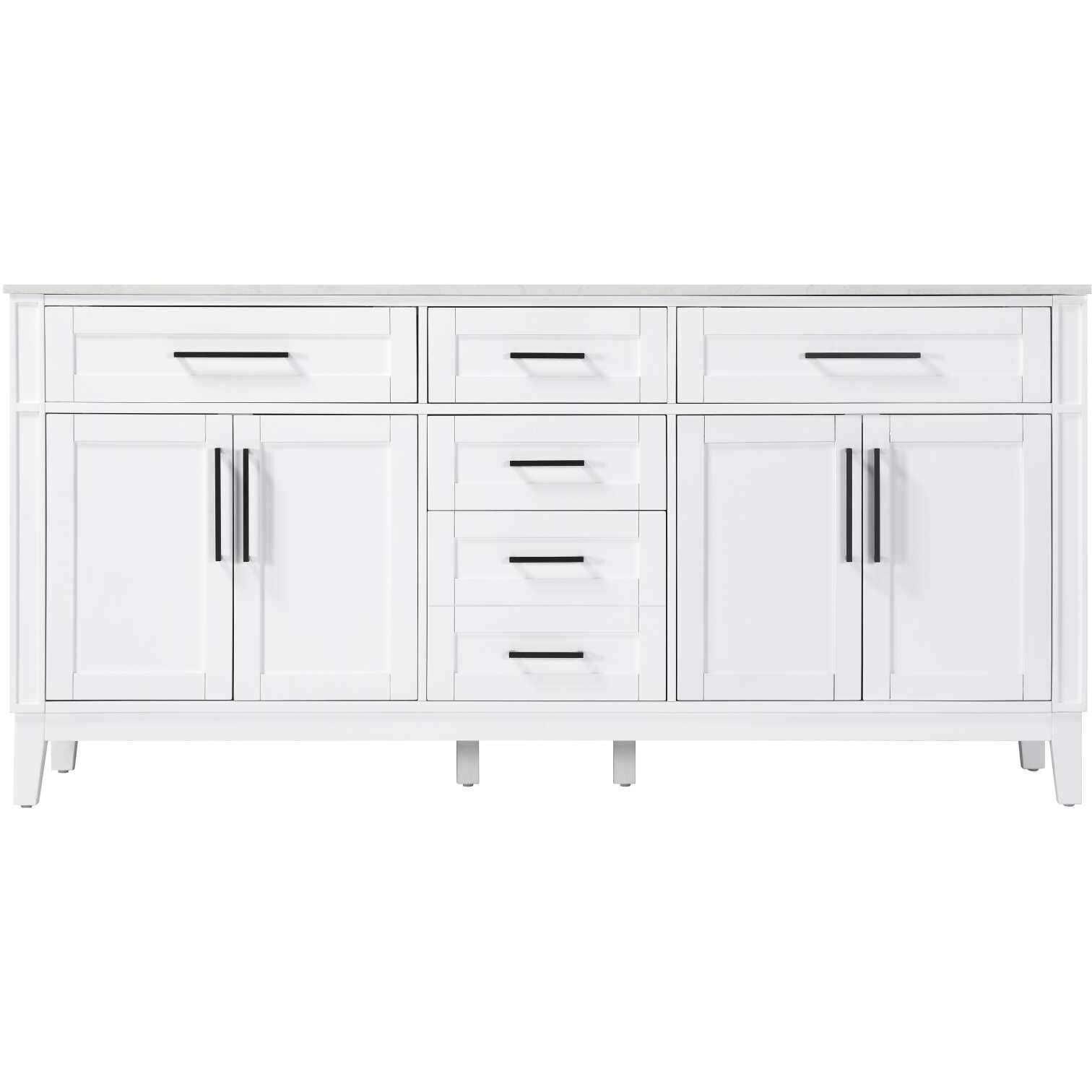 Virginia 72 X 35 inch White Bathroom Vanity Cabinet