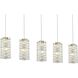 Aston 5 Light 5 inch Satin Gold Pendant Ceiling Light