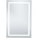 Helios 40 X 27 inch Silver Lighted Wall Mirror