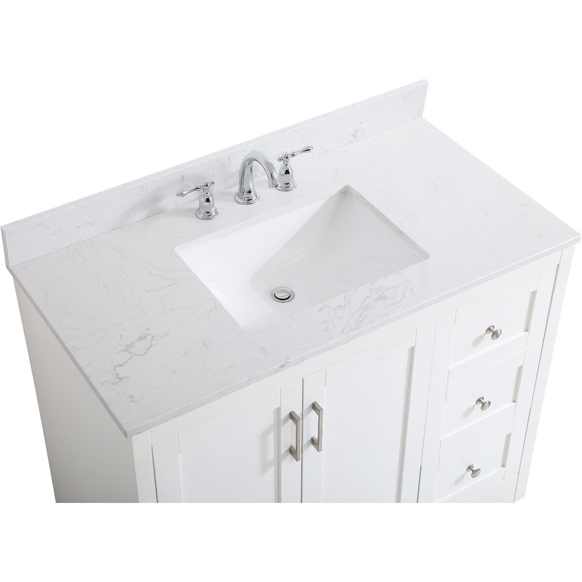 Moore 42 X 22 X 34 inch White Vanity Sink Set