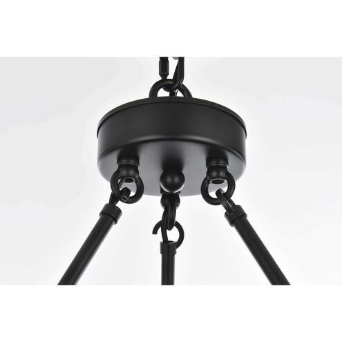 Cadence 15 Light 36 inch Black Chandelier Ceiling Light