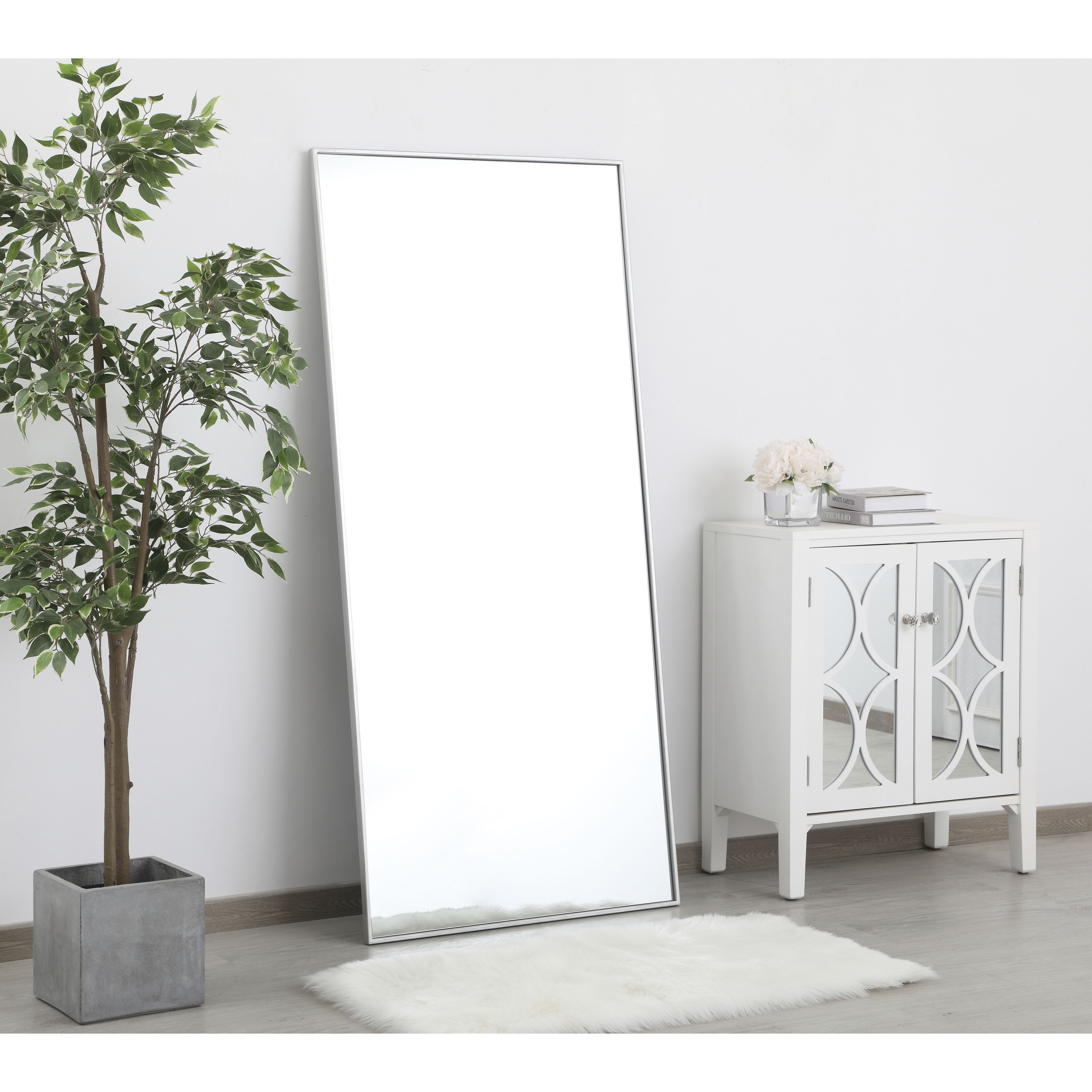 Monet 60 X 30 inch Silver Wall Mirror