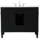 Park Avenue 42 X 22 X 35 inch Black Vanity Sink Set