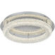 Bowen 1 Light 22 inch Chrome Flush Mount Ceiling Light