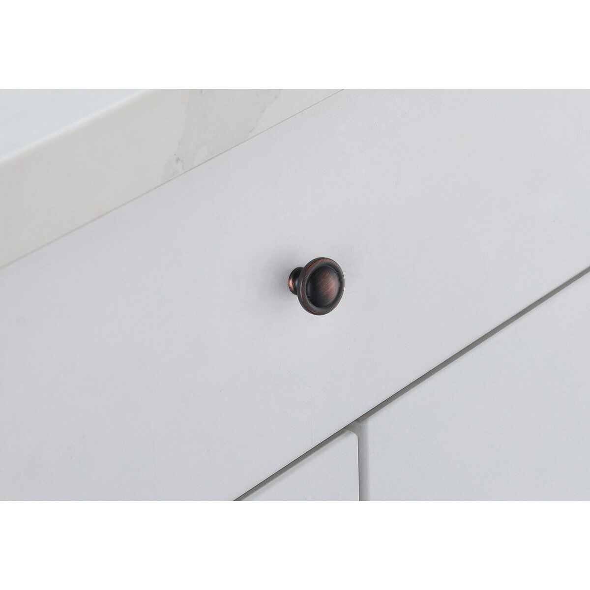 Garlande Oil-Rubbed Bronze Hardware Cabinet Knob, Set of 10