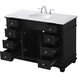 Wesley 48 X 22 X 35 inch Black Vanity Sink Set
