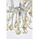 Maria Theresa 6 Light 20 inch Chrome Dining Chandelier Ceiling Light in Golden Teak, Royal Cut