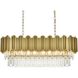 Willow 9 Light 14 inch Satin Gold Chandelier Ceiling Light