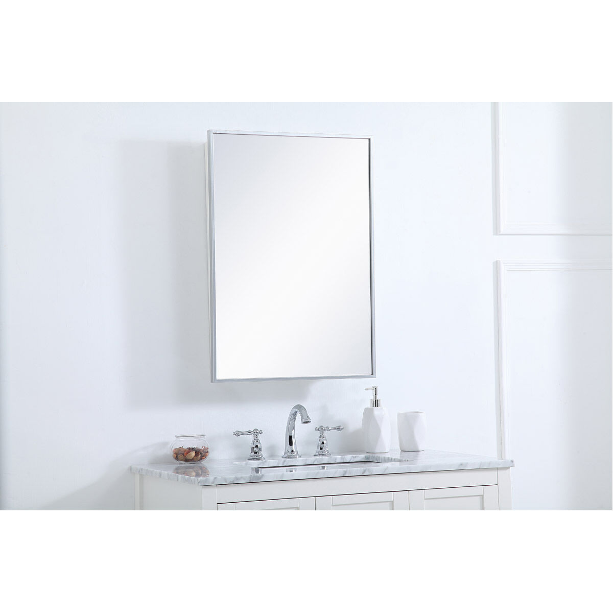 Wyn 28 X 20 inch Silver Medicine Cabinet