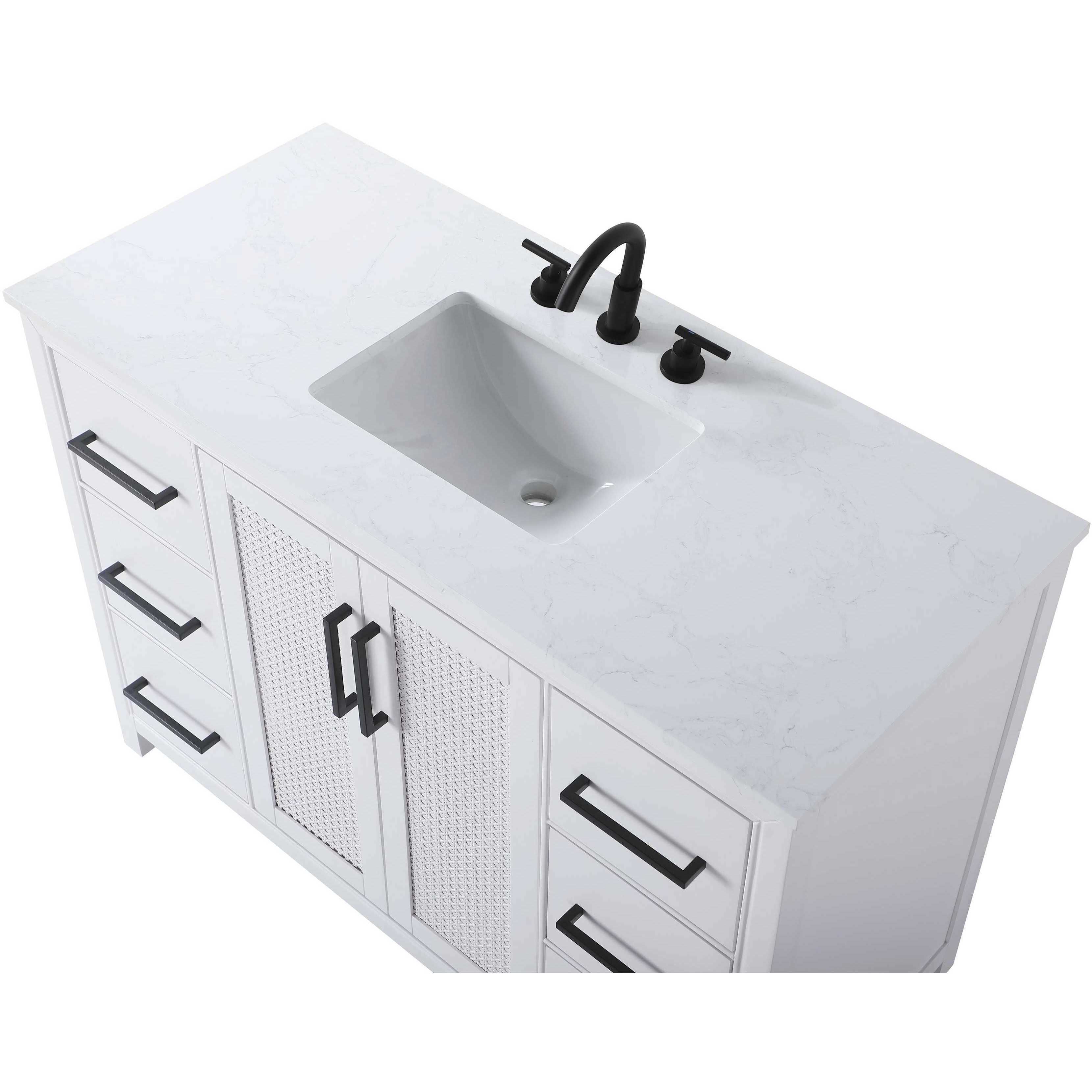 Alina 48 X 34 inch White Bathroom Vanity Cabinet