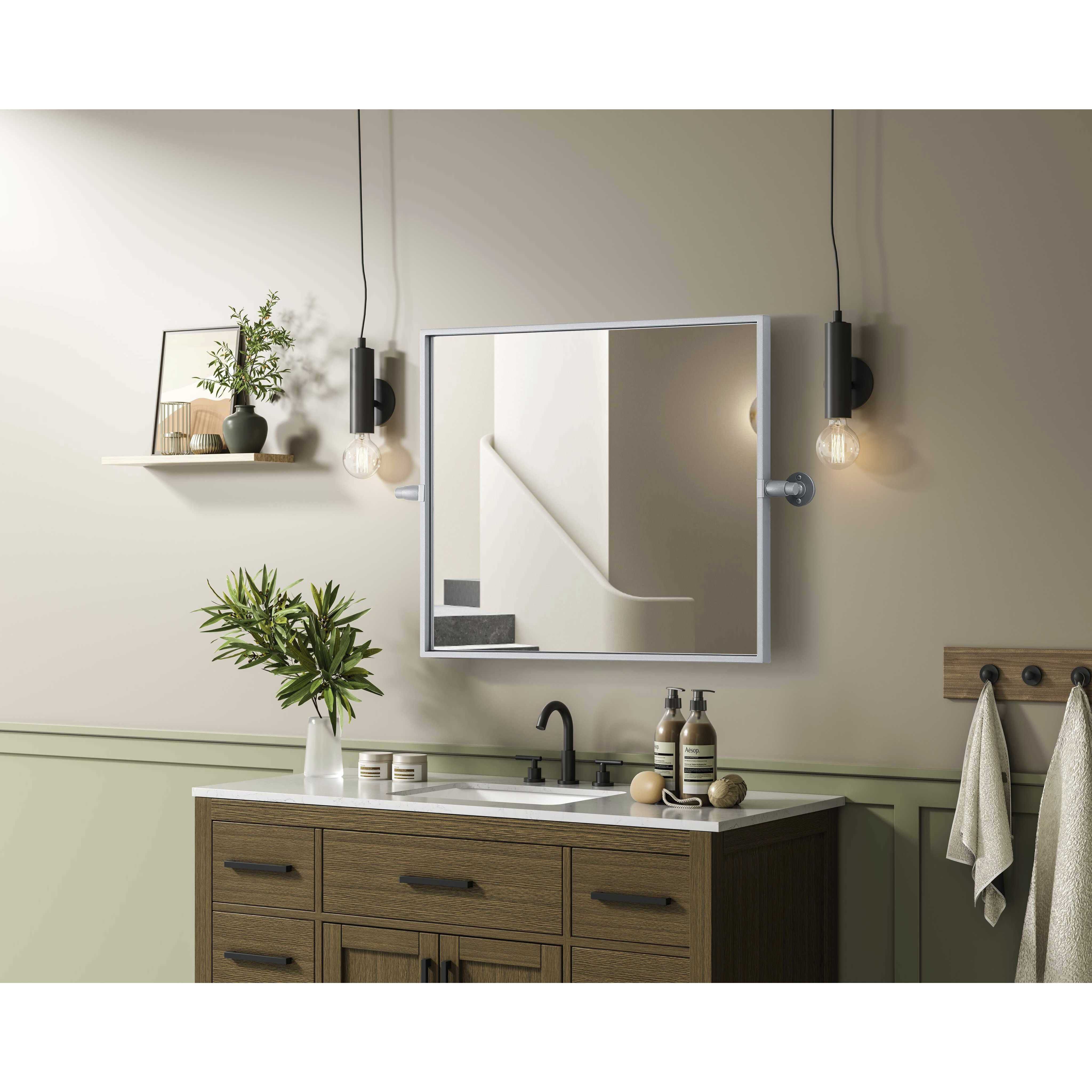 Amoura 24 X 20 inch Silver Mirror