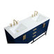 Eugene 60 X 22 X 34 inch Blue Vanity Sink Set