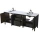 Blakely 84 X 34 inch Chocolate Oak Bathroom Vanity Cabinet
