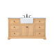 Franklin 60 X 22 X 35 inch Natural Wood Bathroom Vanity Cabinet