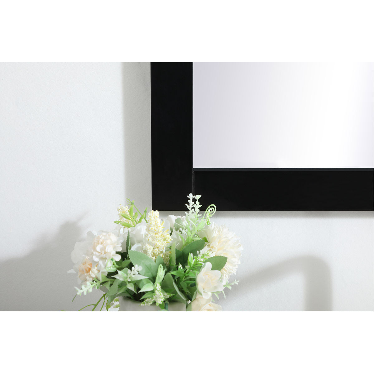 Cole 32 X 22 inch Black Vanity Mirror