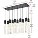 Aurora 10 Light 12 inch Black Pendant Ceiling Light
