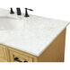 Americana 42 X 22 X 35 inch Natural Wood Vanity Sink Set