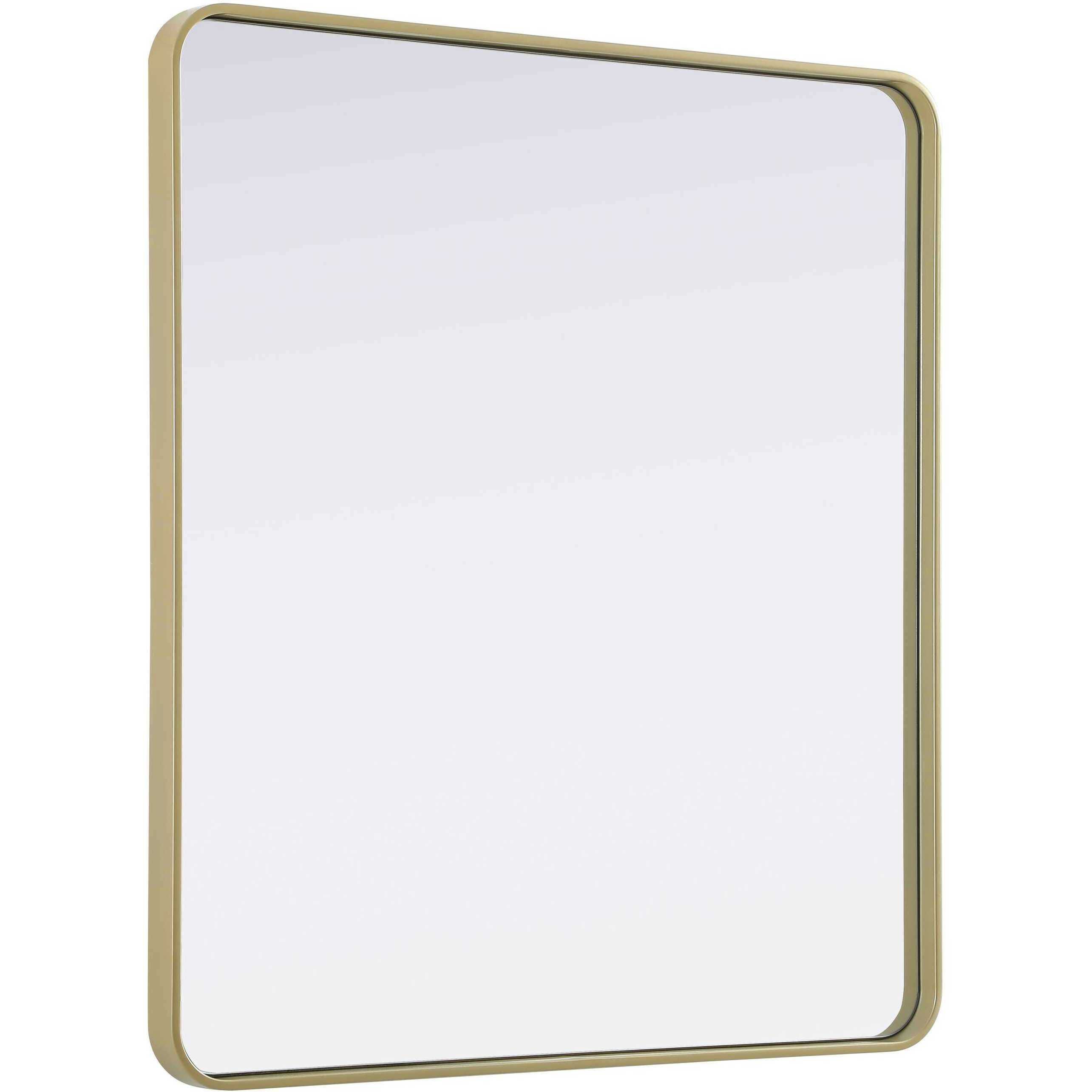 Remy 40 X 36 inch Brass Mirror