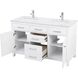 Lewis 54 X 22 X 34 inch White Vanity Sink Set