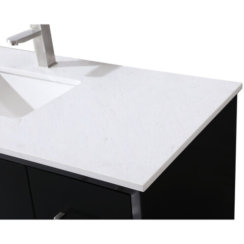 Hayes 84 X 22 X 35 inch Black Vanity Sink Set