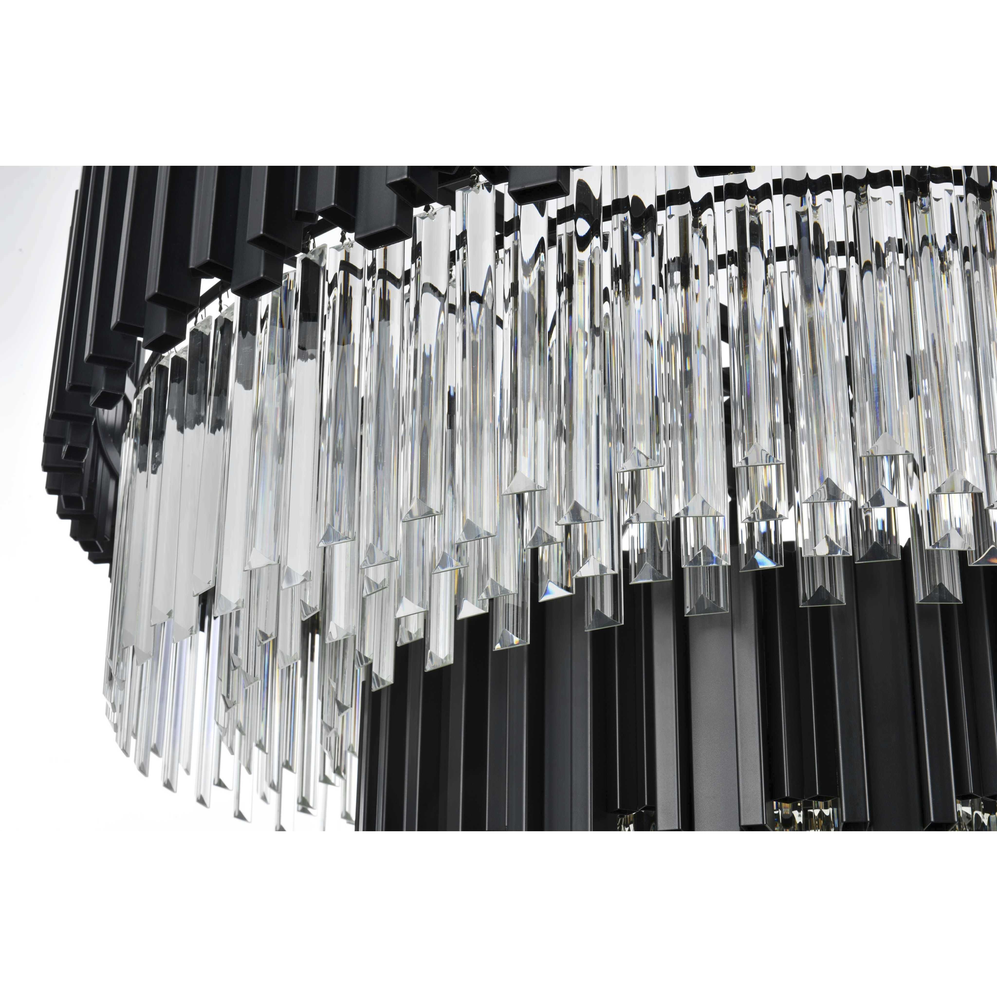 Willow 16 Light 40 inch Black Chandelier Ceiling Light