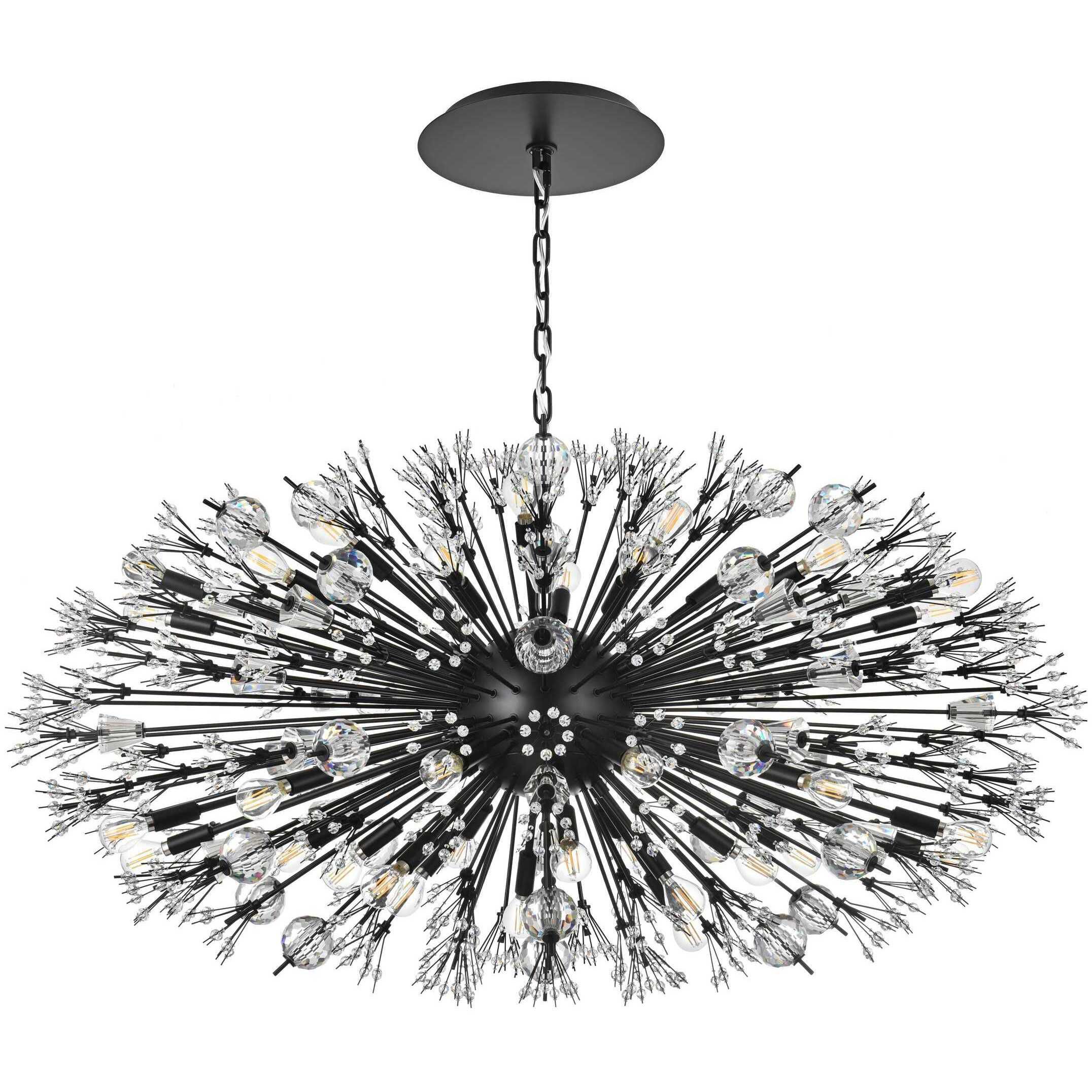 Vera 38 Light 25 inch Black Pendant Ceiling Light