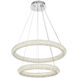 Bowen 2 Light 28 inch Chrome Chandelier Ceiling Light