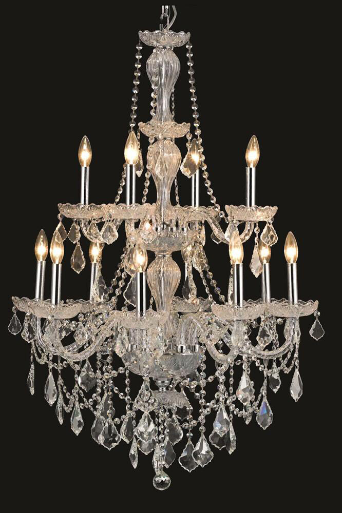 Giselle 12 Light 28 inch Chrome Dining Chandelier Ceiling Light