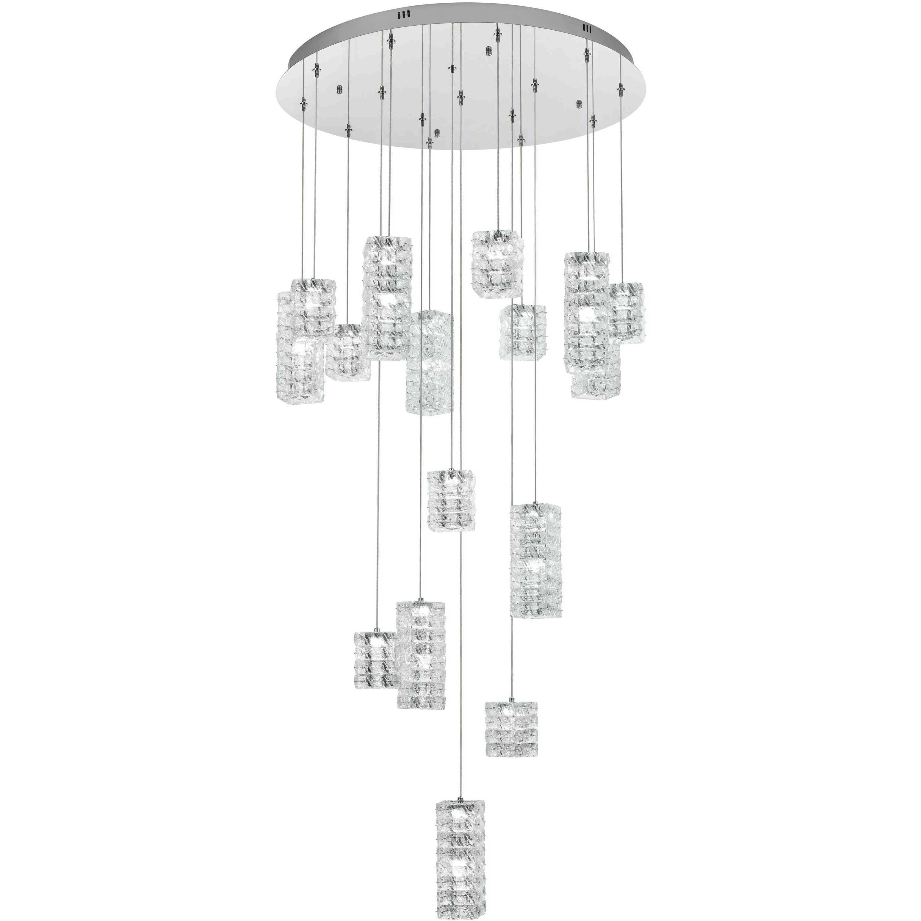 Aston 16 Light 32 inch Chrome Pendant Ceiling Light