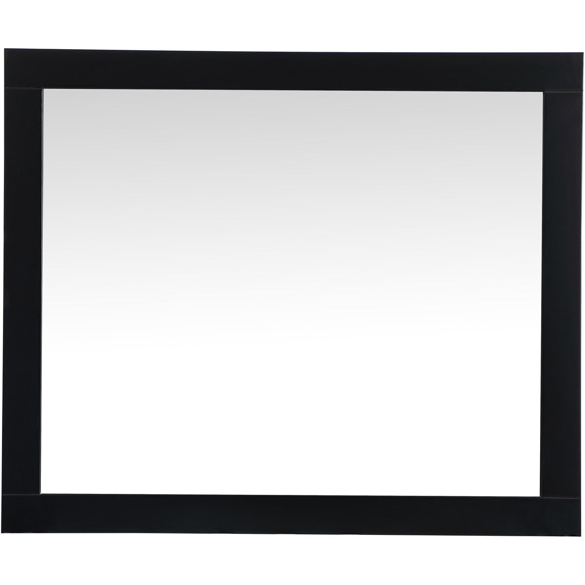 Aqua 36 X 30 inch Black Vanity Mirror