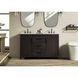 Alina 54 X 34 inch Chocolate Oak Bathroom Vanity Cabinet