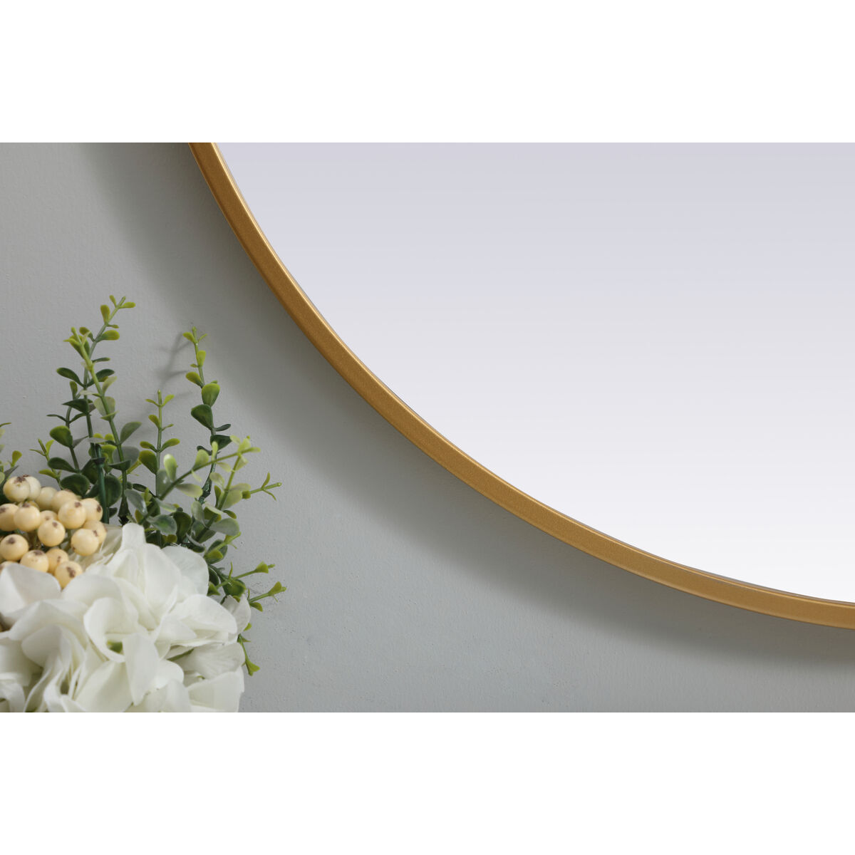 Asha 36 X 27 inch Brass Mirror in 27 x 36