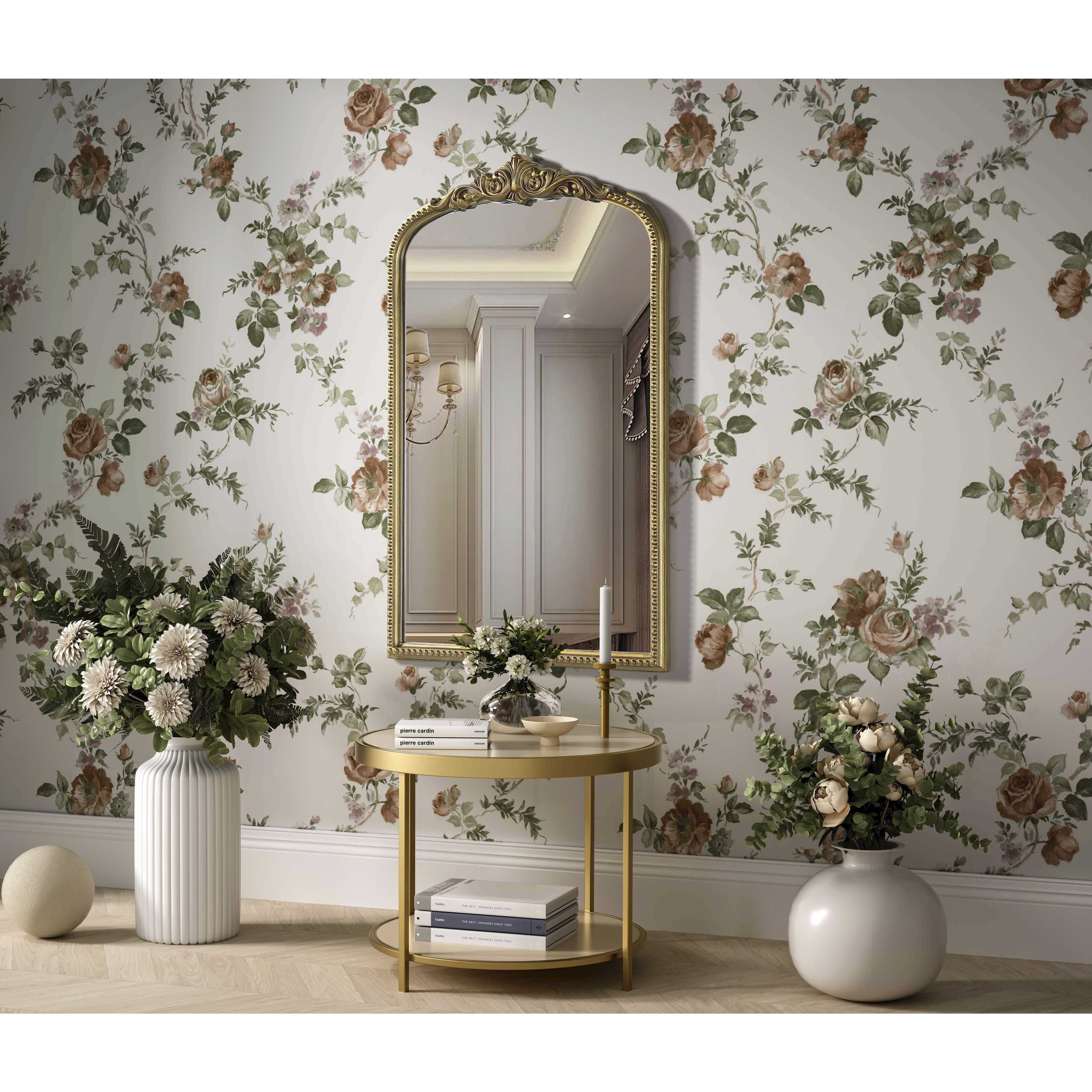 Naomi 42 X 27 inch Antique Brass Mirror