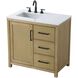 Alina 36 X 34 inch Linen Oak Bathroom Vanity Cabinet