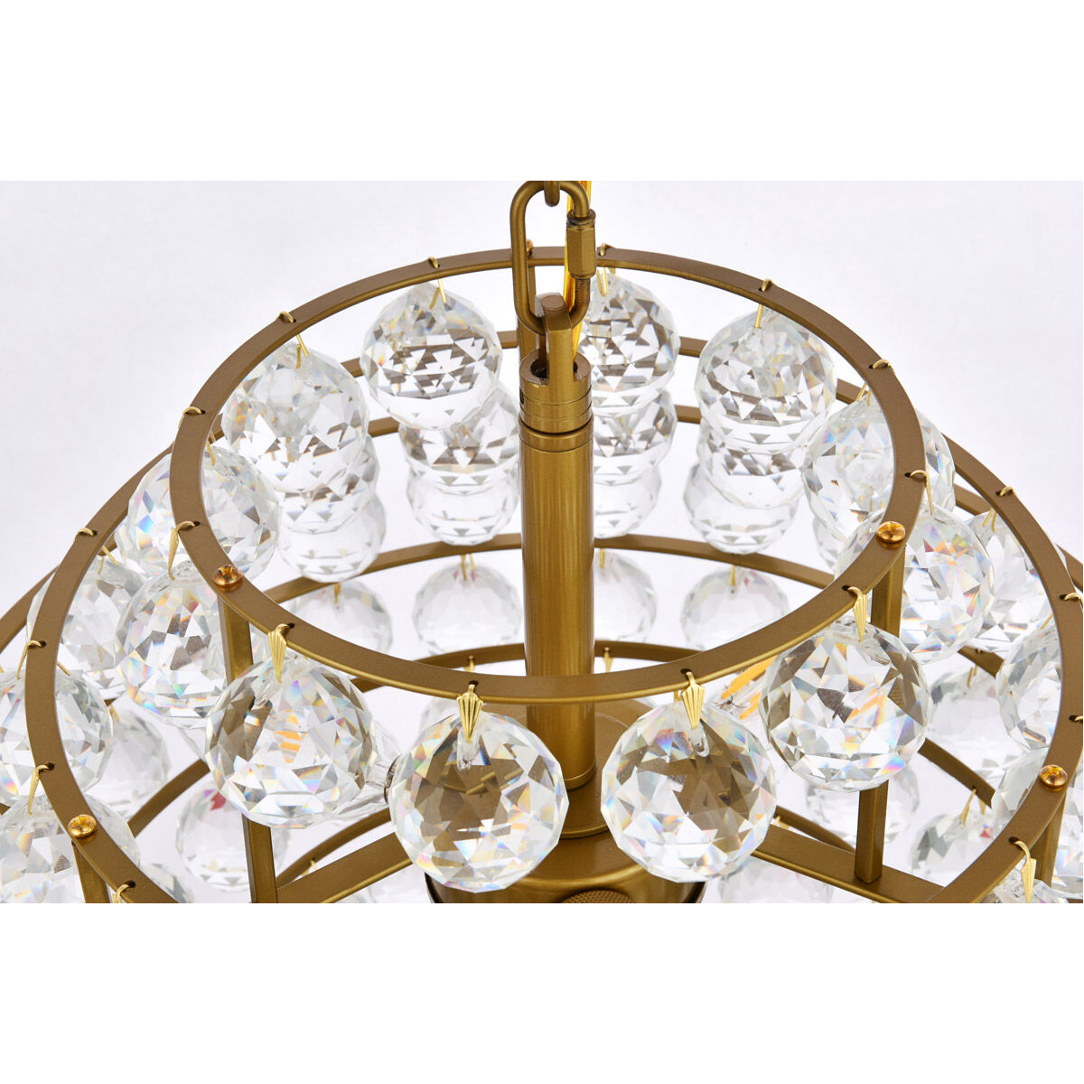 Savannah 3 Light 16 inch Brass Pendant Ceiling Light