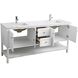 Heath 72 X 21.5 X 35 inch White Vanity Sink Set
