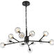 Graham 12 Light 35 inch Black Pendant Ceiling Light