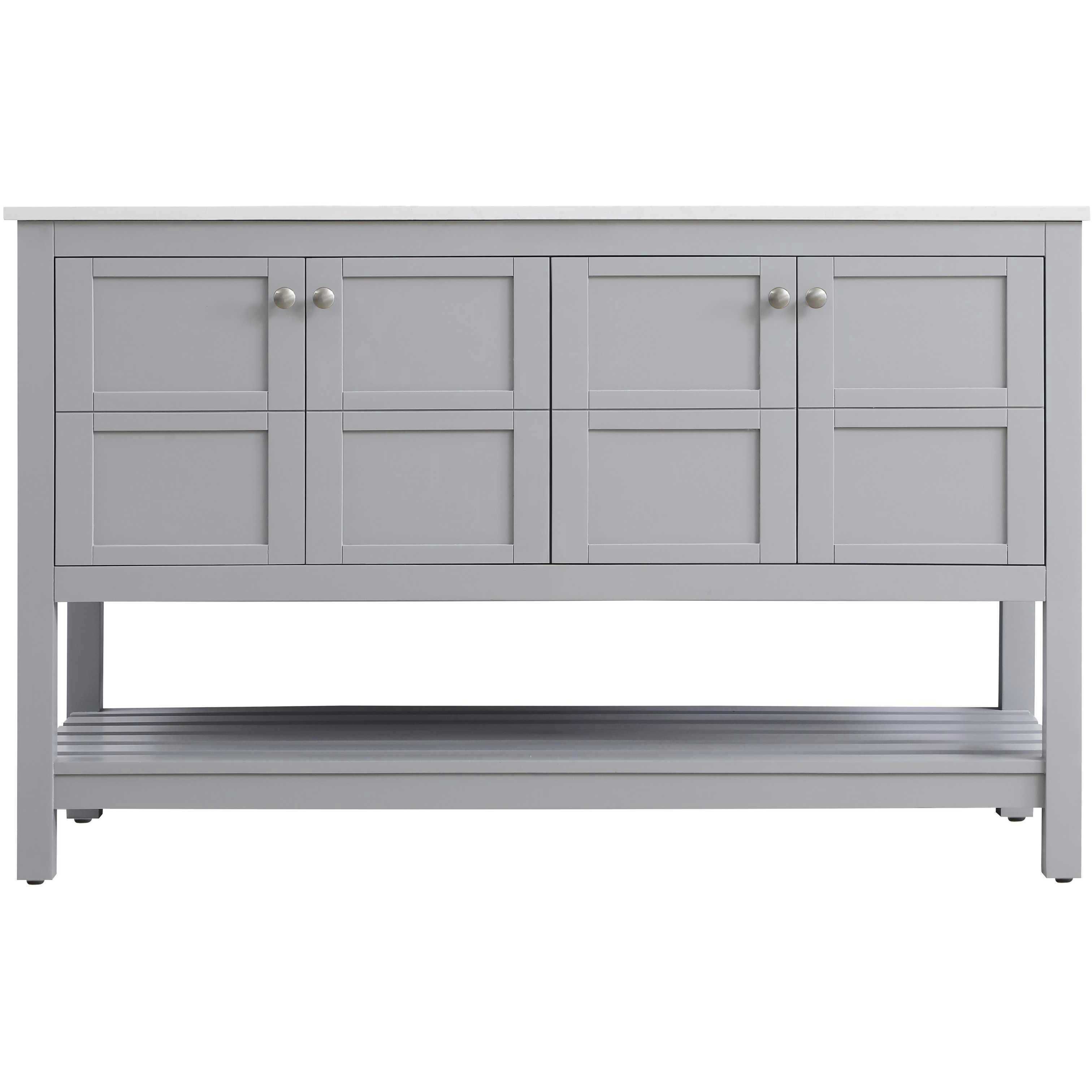Theo 54 X 34 inch Grey Bathroom Vanity Cabinet